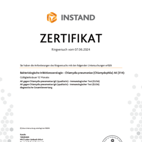 Bakteriologische Infektionsserologie - Chlamydia pneumoniae (Chlamydophila) AK (314)